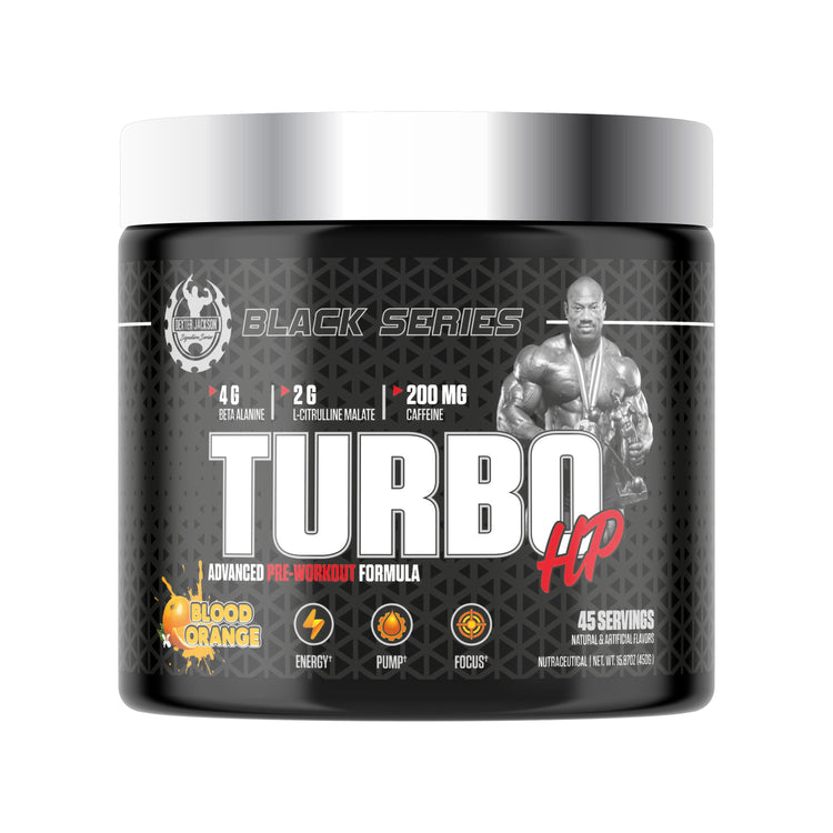 DEXTER JACKSON BLACK SERIES TURBO HP PRE-WORKOUT 45 SERVINGS