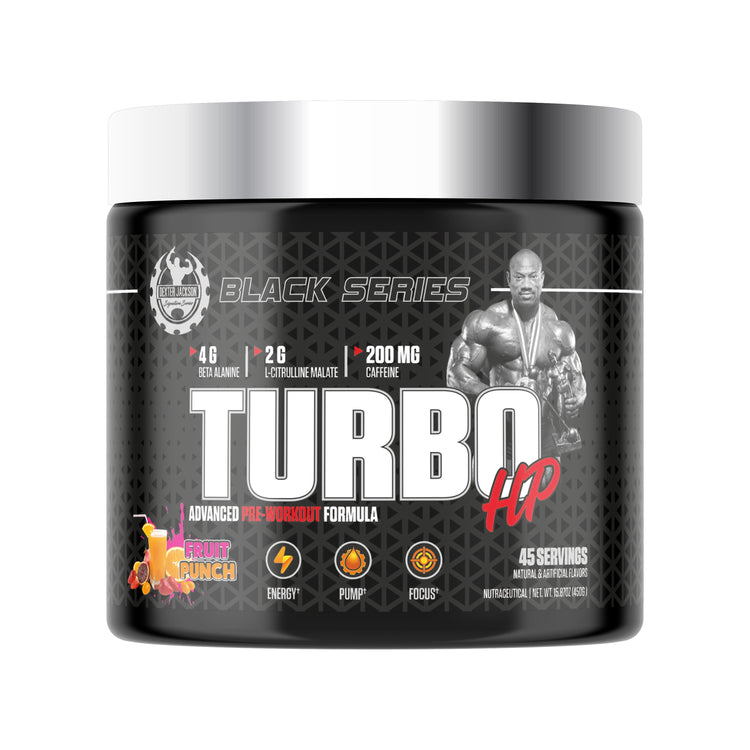 DEXTER JACKSON BLACK SERIES TURBO HP PRE-WORKOUT 45 SERVINGS