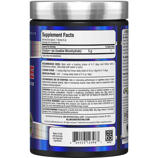 ALLMAX CREATINE 400GRAMS