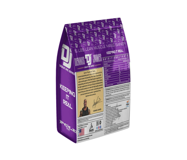 DENNIS JAMES LEAN MUSCLE MASS GAINER 15LBS