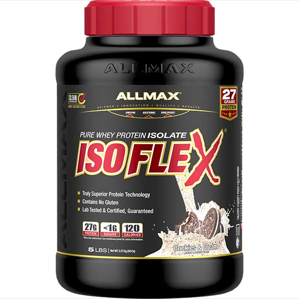 ALLMAX ISO FLEX 5LBS WHEY PROTEIN ISOLATE