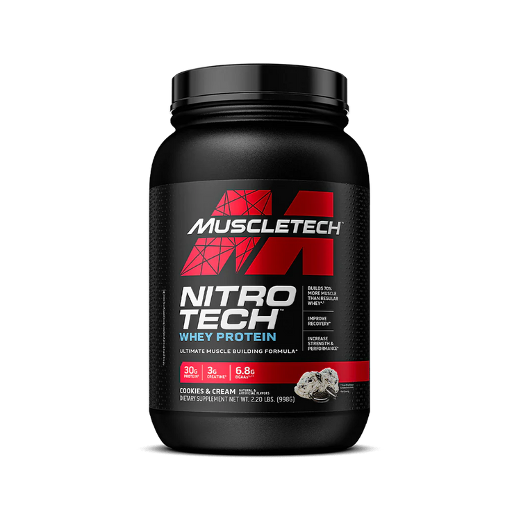 MUSCLETECH NITRO TECH WHEY PROTEIN 2.2LBS
